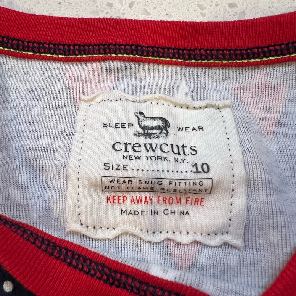 J.Crew X Crewcuts Boys Christmas Jammies Pajama Set Red Blue Christmas Trees NEW - Picture 10 of 16